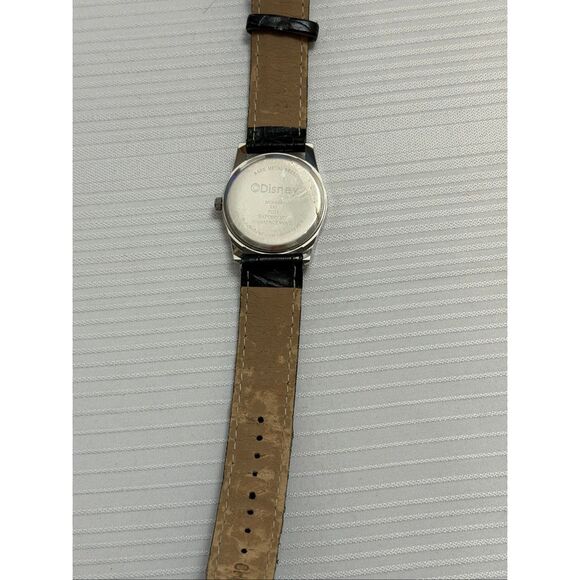 Disney Mickey Mouse Vintage Adult Watch Black Band Needs Battery - Picture 5 of 6